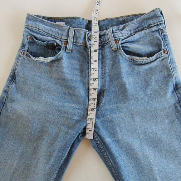 Levi's 513 Mens Classic Slim Straight Stretch Denim Blue Jeans Size W31 X L30 - Picture 10 of 10